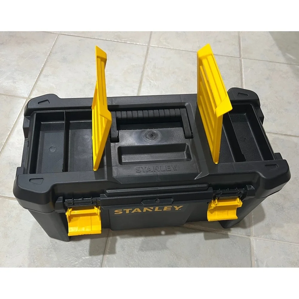 Stanley Essential 19 Inch Plastic Tool Box with Removable Tray STST19331 Black - Picture 2 of 10